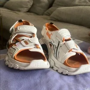 Balenciaga | Shoes | Balenciaga White And Orange Sporty  display picture 3